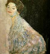 Gustav Klimt portratt  av kvinna i vitt china oil painting reproduction